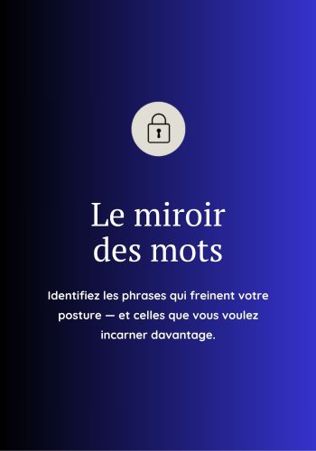 Le miroir des mots